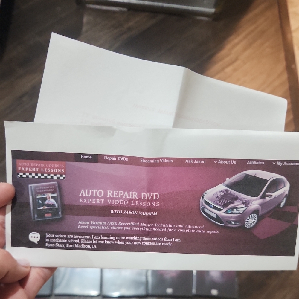 Auto Repair DVD Expert Video Lessons